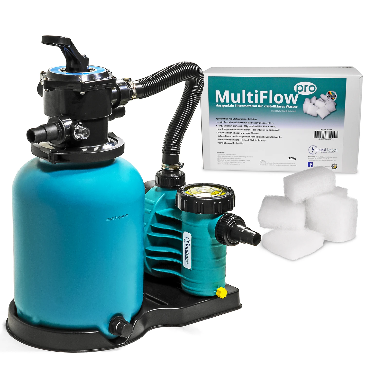 Filteranlage BRILLANT+ 300, AquaPlus 4 + MultiFlow