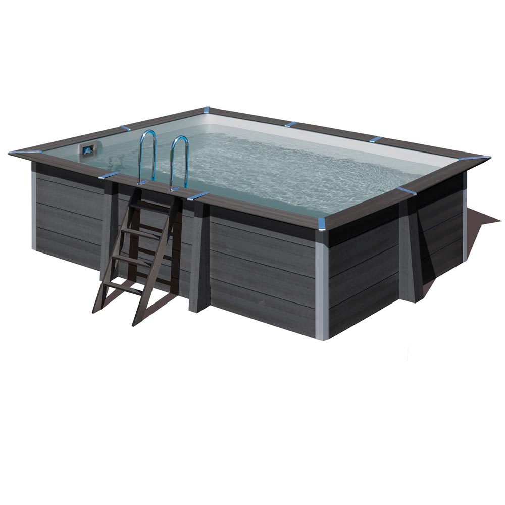 Composite Rechteckpool-SET 4,66 x 3,26 x 1,24 m - IPE