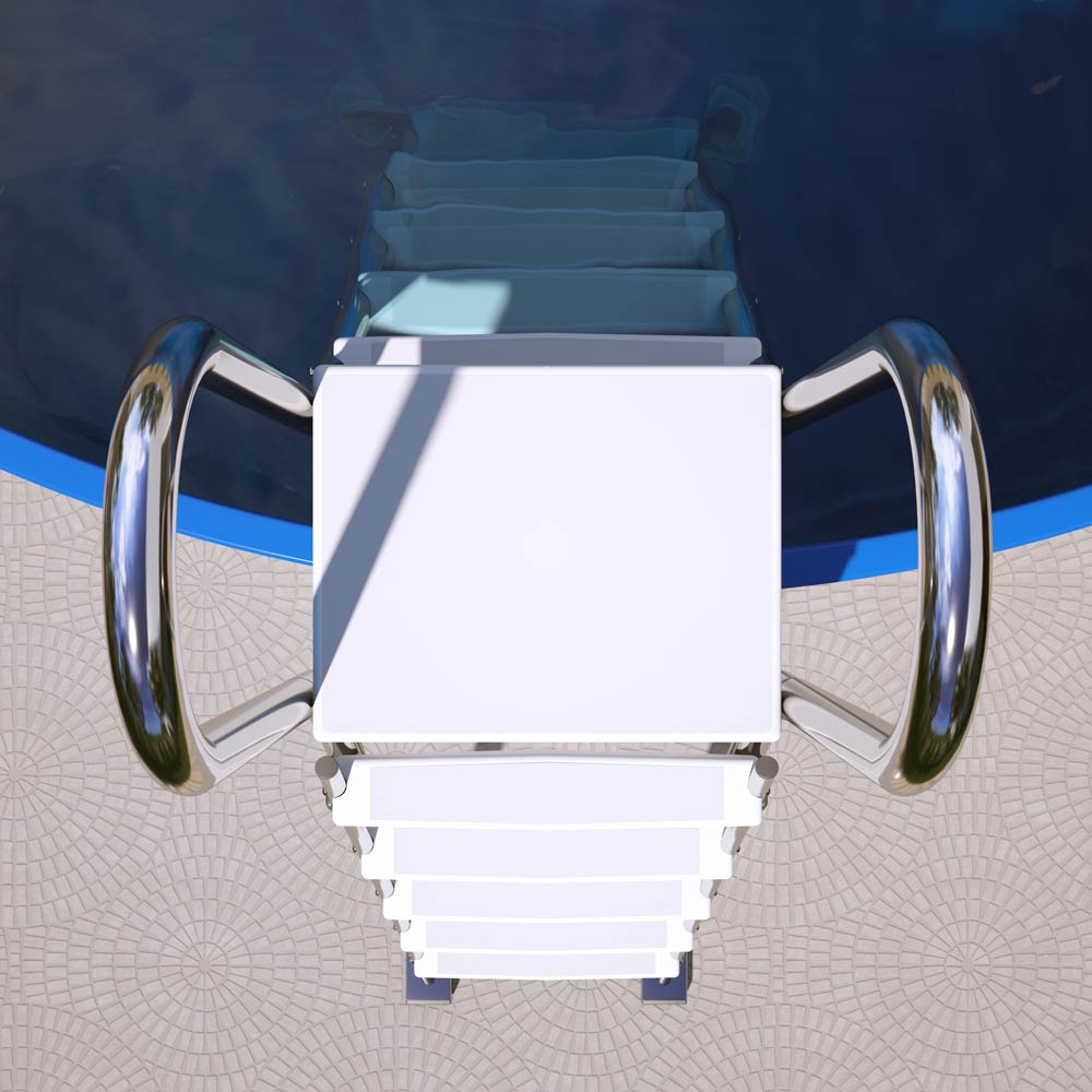 (Verpackung defekt) Astral Pool Sicherheitshochbeckenleiter V2A für Pools bis 1,50m