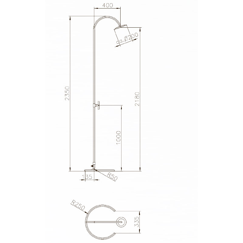 Ideal Dusche MARLIN Edelstahl poliert