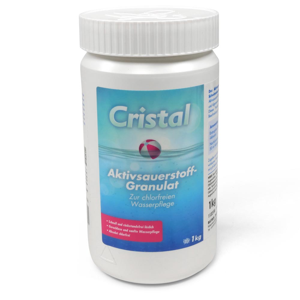 CRISTAL SET Aktivsauerstoff Granulat, Aktivator + Tester