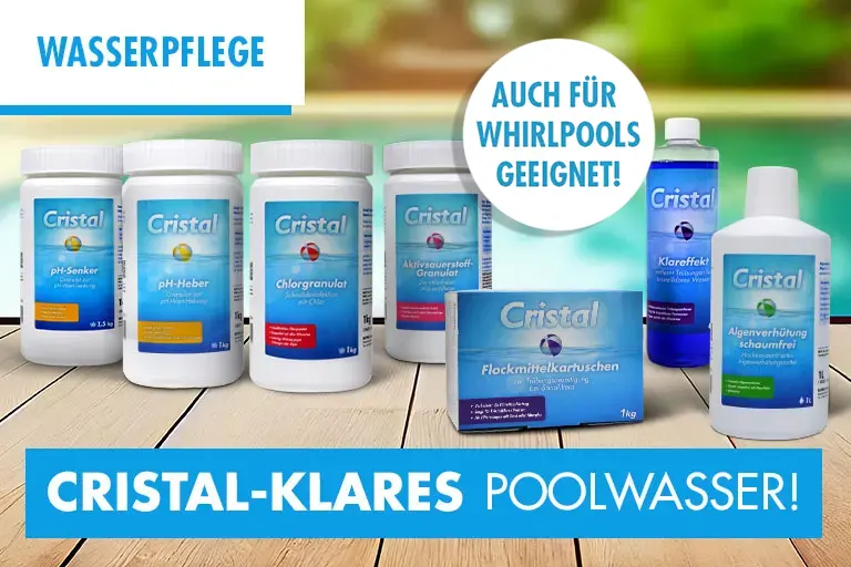 Perfekt abgestimmte Wasserpflegemittel von Cristal