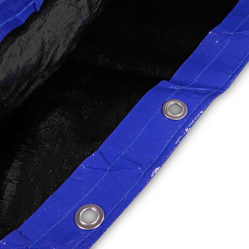 Abdeckplane 200g/m² blau/schwarz für Ø 2,50 m Rundpool