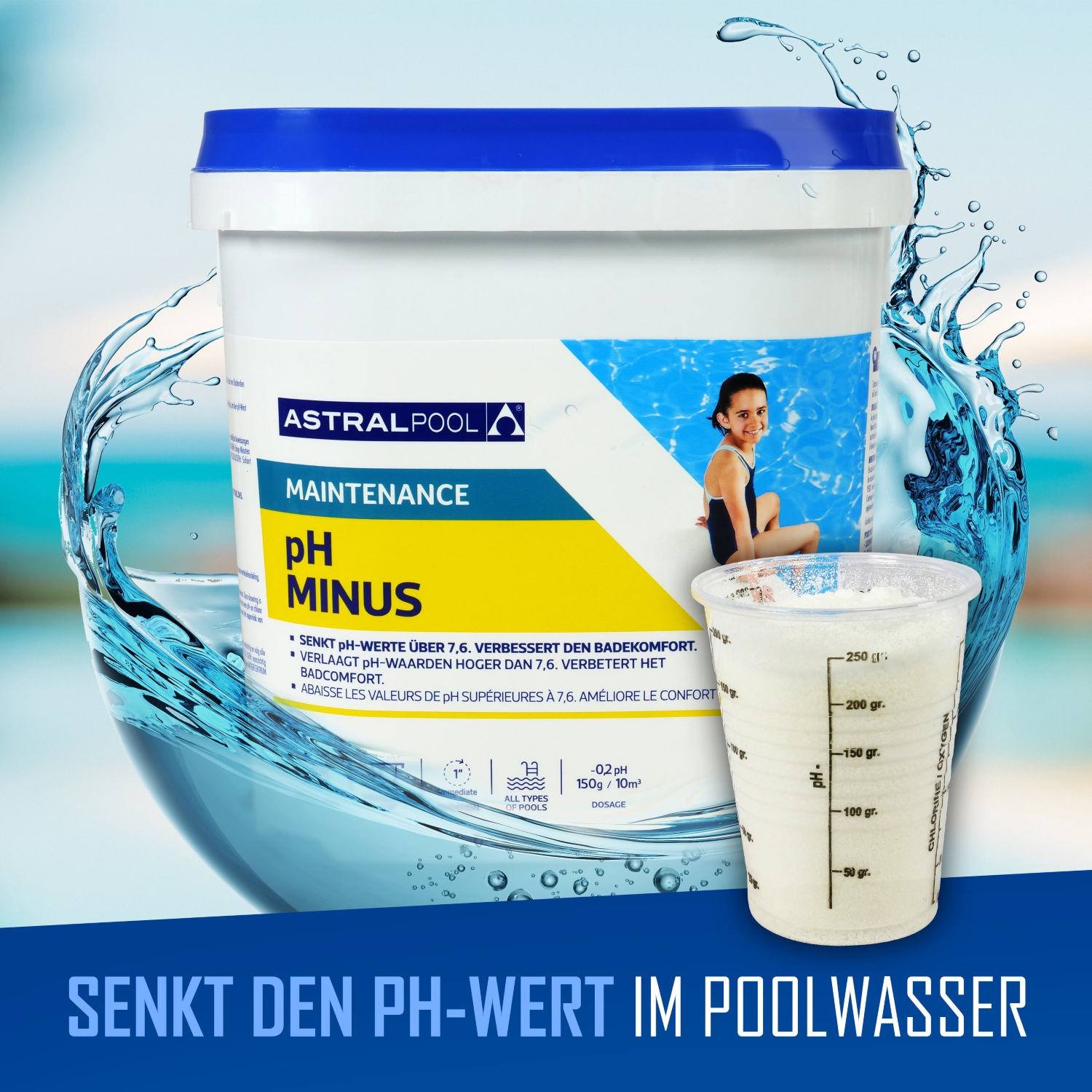 Astralpool pH Minus + pH-Plus Granulat 10 kg