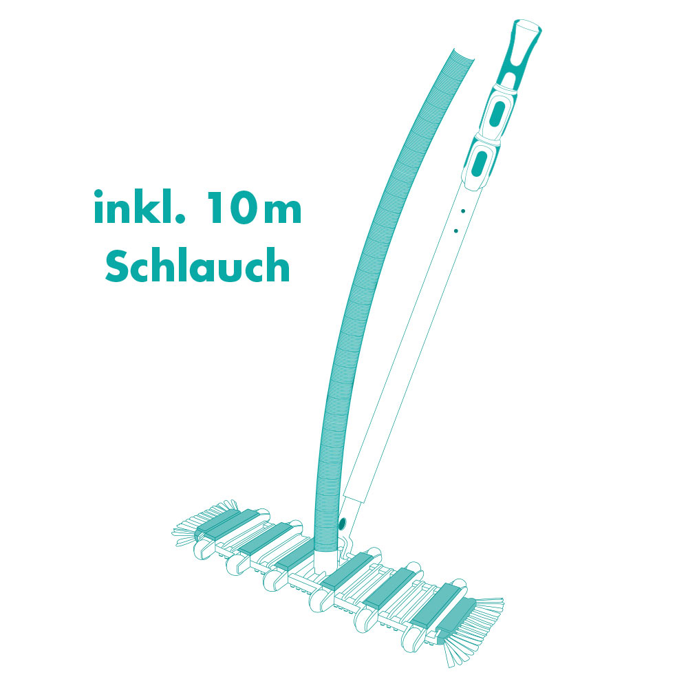 BAYROL Bodensauger-SET FLEX + 10m Saugschlauch