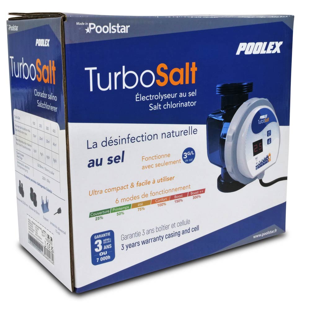 (Gebrauchtware) Turbo Salt Salz-Elektrolysegerät für Schwimmbecken 55 - 80 m³