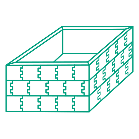 Rechteck Isolierschalsteine