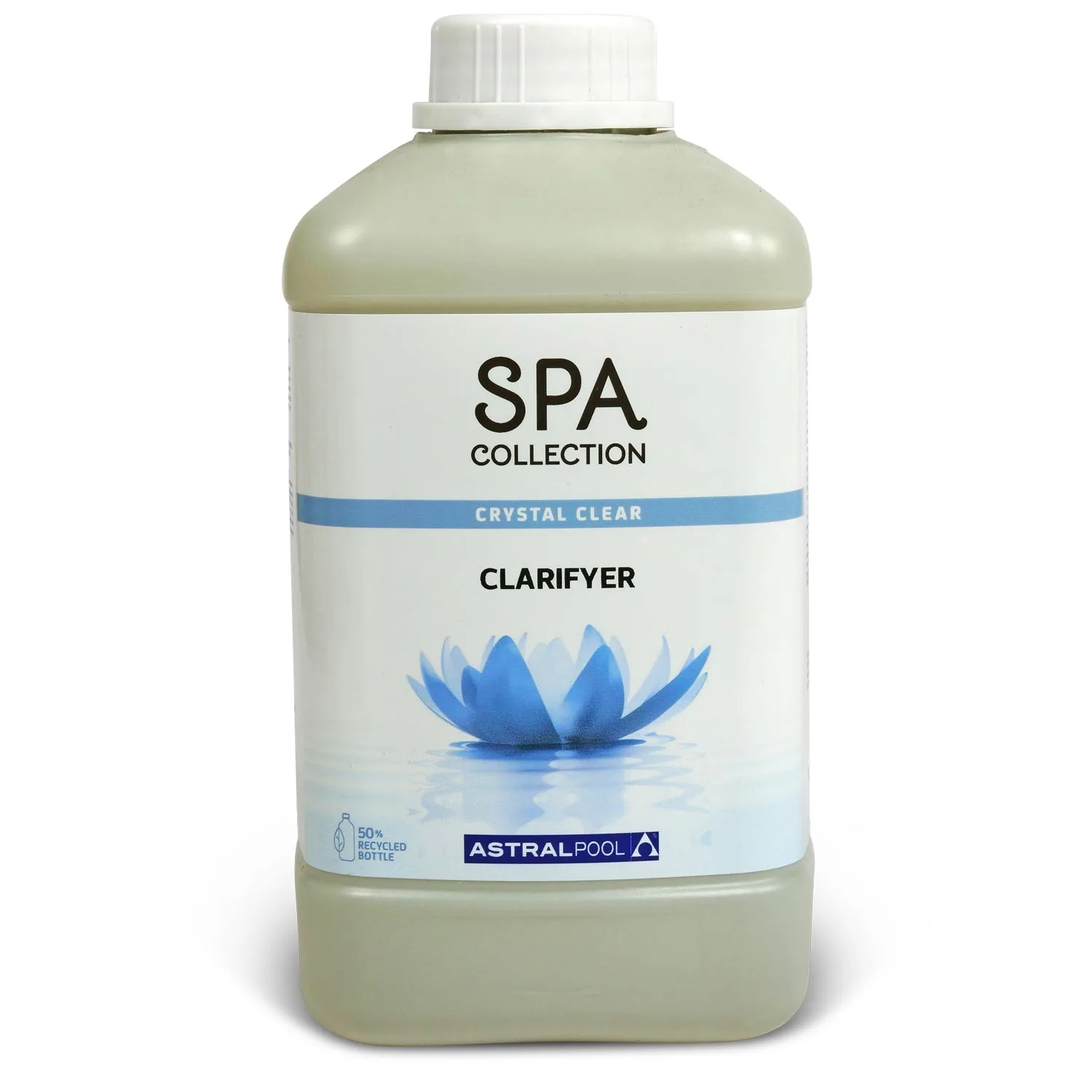 Flasche des SPA Collection Clarifyer zur Entfernung von Schwebstoffen im Whirlpoolwasser.